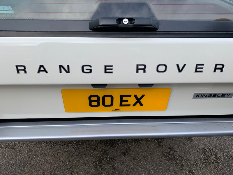 RTC6466 / RTC6465 - Range Rover Classic Decal Front and Rear in Black with a Silver edge